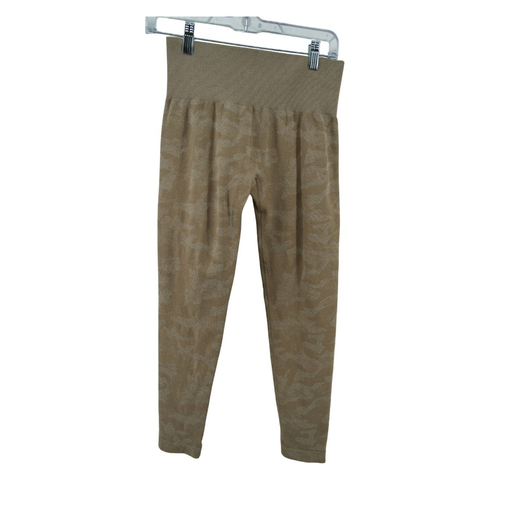 NVGTN Seamless Camo Leggings Women's Compression Workout Gym‎ Yoga Brown/Green